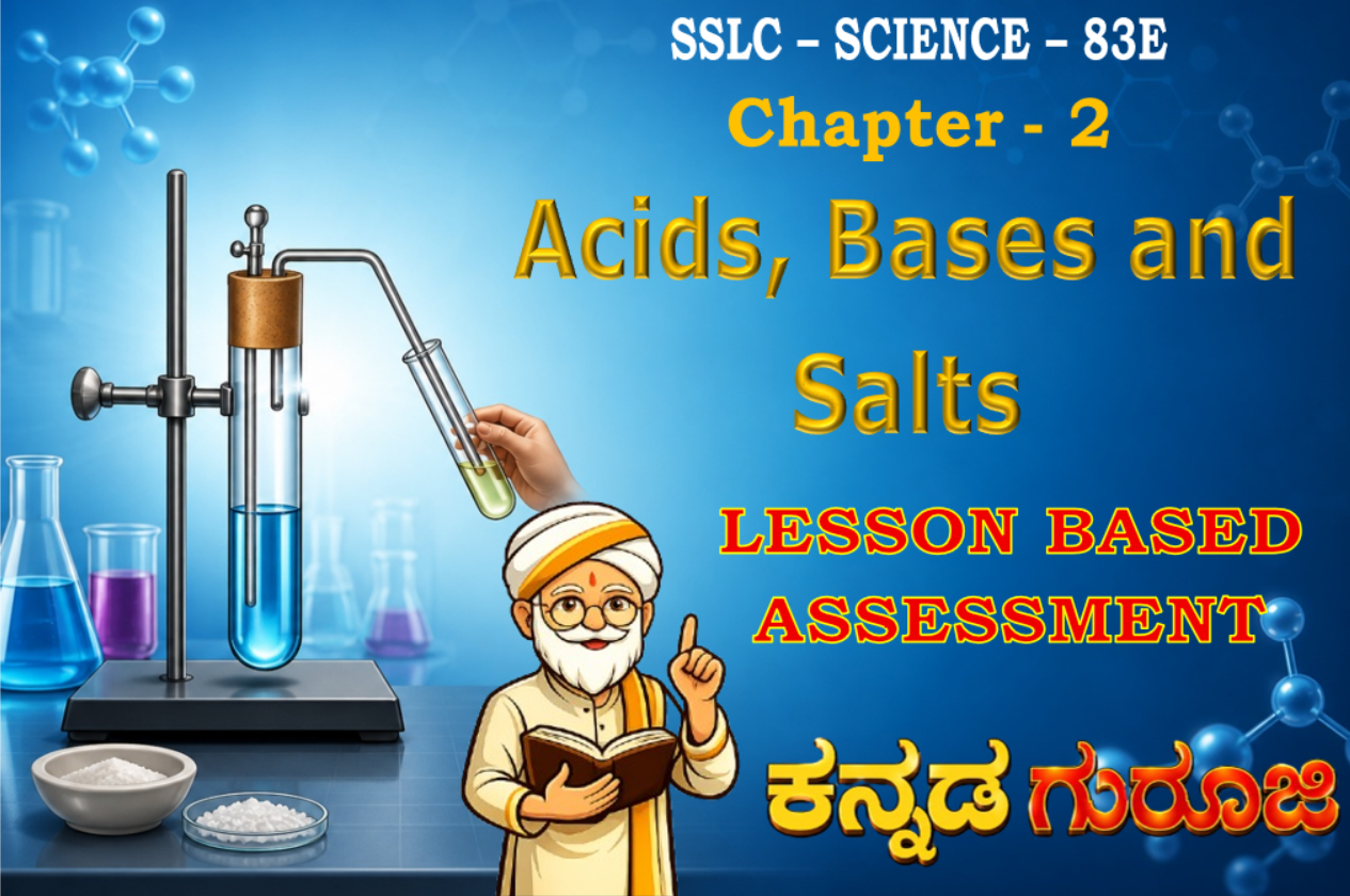 Karnataka SSLC Science Chapter 2 LBA | Acids, Bases and Salts | Notes & Study Guide